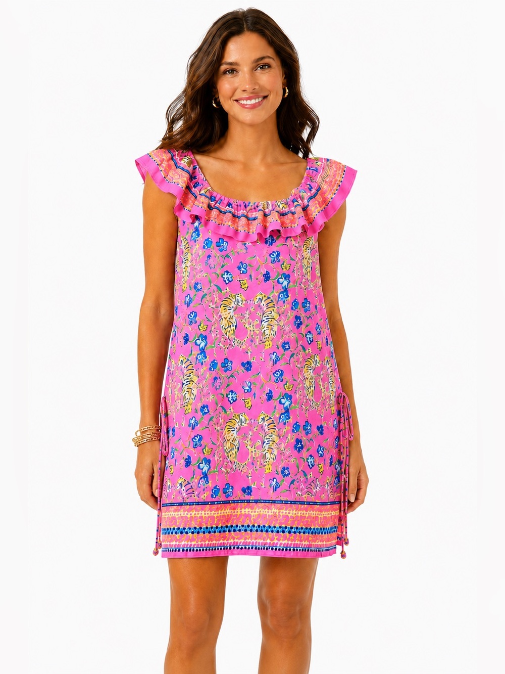 🌺Lilly Pulitzer Donna Tiger Print Romper Dress
